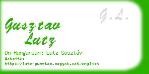 gusztav lutz business card